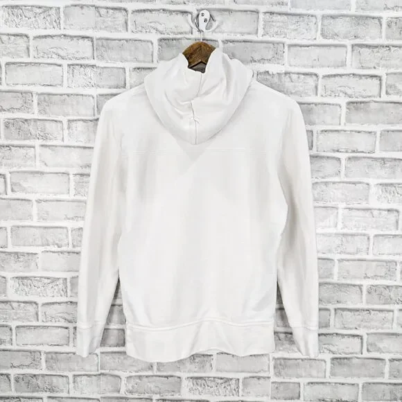 JOHN ELLIOTT Men's Cotton Hooded Villain Sweatshirt in White terry sz 0